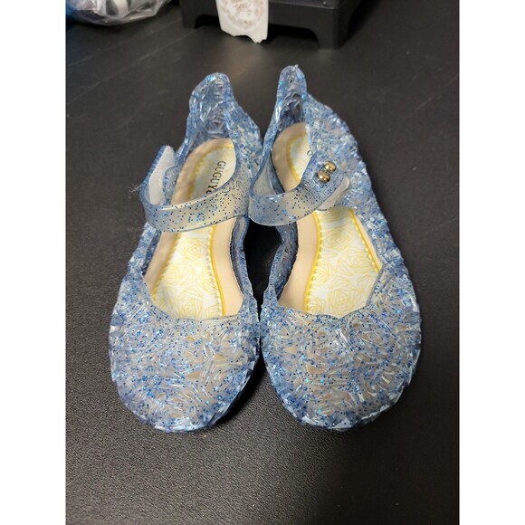 GUGUYeah Blue Glitter and Clear Jelly Shoe - Picture 1 of 6